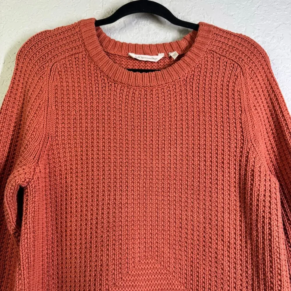 SOFT SURROUNDINGS Sweater XS‎ Oversized Chamonix Pullover Chunky Ribbed Knit